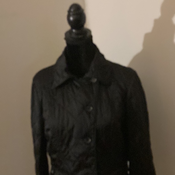 Aeros Women Black Jacket Straight Fit Textured Long Sleeve  - PS - Picture 7 of 12